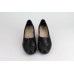 BIOBUT fekete magassarkú bőr cipő